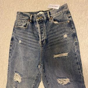 NWT Pacsun High Rise Straight Leg ripped jeans- sz 28